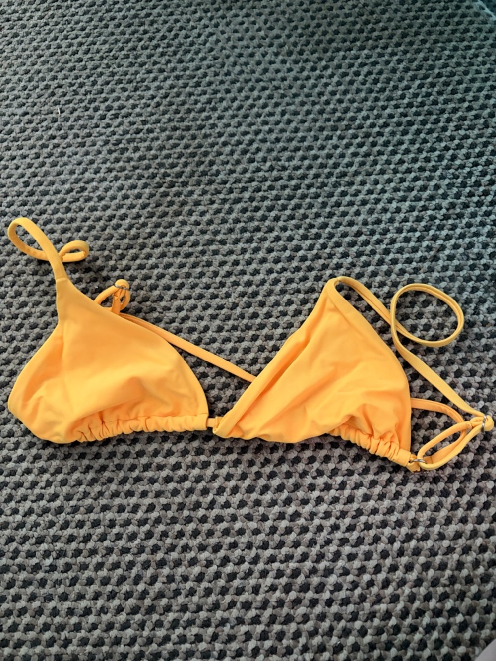 Yellow Triangle Bikini Top - Women's Swim